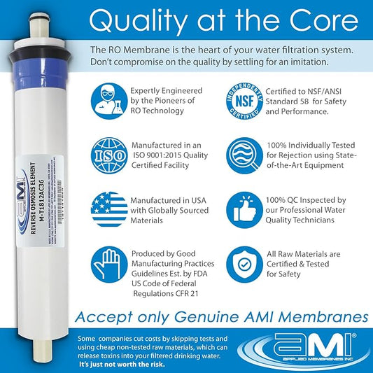 Applied Membranes Inc Replacement Filter Set for Culligan AC-30 RO System - Includes RO Membrane, Carbon, Sediment and Post Filters