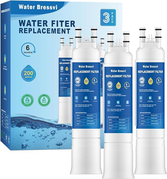 FPPWFU01 Water Filter Replacement Compatible with Frigidaire FPPWFU01, FPPWFU01, PureAdvantage, PWF-1 FPPWFU01 PurePour Water Filter, Remove Impurities from Water (3-PCS)