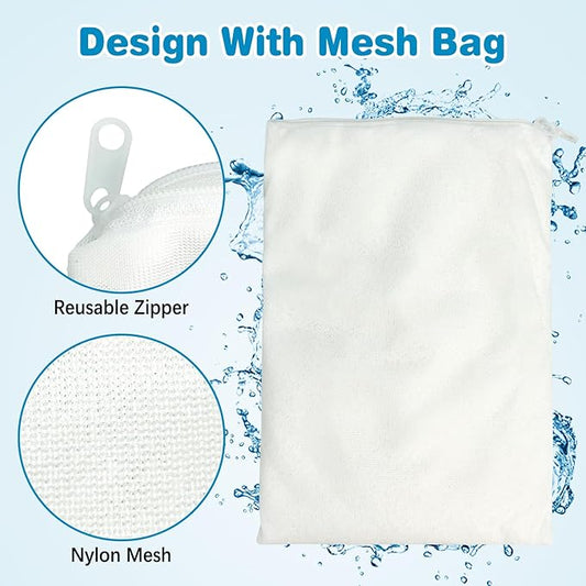 250 g/0.55 lb Aquarium Filter Media Filtration Resin with Mesh Bag Removes Driftwood for Freshwater and Saltwater Small Fish Tank