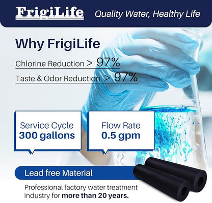 RWF5800A Refrigerator Water Filter Replacement for Frigidaire EPTWFU01 Pure Source Ultra II, Pure Source Ultra 2, EWF02, SCWFTCTO, CLCH128 GP006 DE022 and Pure Air Ultra 2 Air Filter 1 Combo