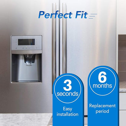 ICEPURE 5231JA2002A Refrigerator Water Filter,Compatible with LG LT500P, GEN11042FR-08, ADQ72910901, ADQ72910907, LFX25974ST, LFX25973S, Kenmore 9890, 469890 4PACK