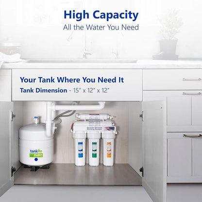 Watts Premier WP531160 RO Pure Plus Reverse Osmosis Water Filter Replacement Kit, Multi, 4 Pack | tankRo RO132-TNK RO Water Filtration System Expansion Tank 4 Gallon Capacity