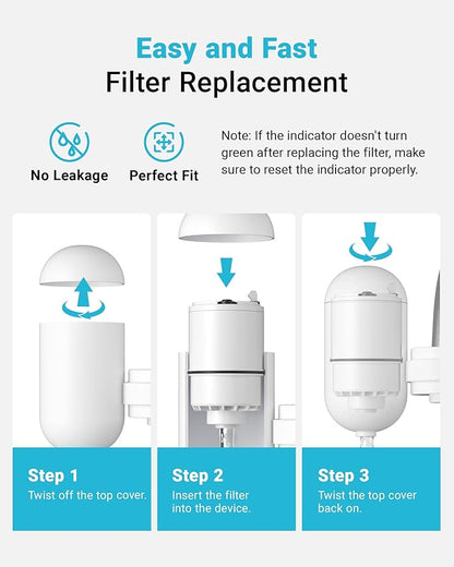 AQUA CREST CF08B Faucet Filter, Compatible with All PUR® Plus Faucet Filtration System, Replacement for RF-3375®, NSF 42 Certified, 9-Month, 900-Gallon, 3 Pack