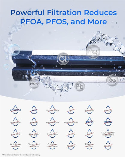 Waterdrop Plus LT1000PC Refrigerator Water Filter and Air Filter, 3 Combo | NSF 401, Reduce PFAS, Replacement for LG® ADQ747935, LT1000P®/PC/PCS, LRFWS2906V, LRMVS3006S, LMWS27626 and LT120F®