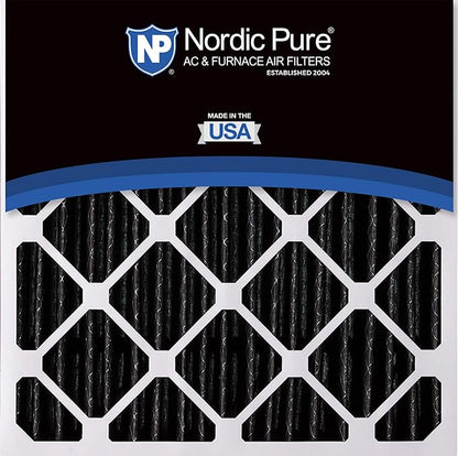 Nordic Pure 20x20x5 (Actual Size: 19 5/8 x 19 7/8 x 4 3/8) Honeywell Replacement Furnace Filters MERV 8 Plus Carbon 1 Pack