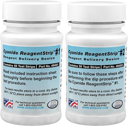Industrial Test Systems eXact 484003 Cyanide ReagentStrip Test Kit, 2 Minutes Test Time, 0.05-200 ppm Range (Pack of 50)