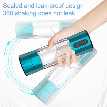 Hydrogen Water Ionizer Machine 208ml Portable Generator 6000-8000 PPB PEM Technology Glass Health Cup Silver