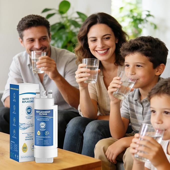 EDRARXD1 Water Filter Replacement, Compatible with Whirlpool EDRARXD1, Everydrop Filter A, EDRARXD1B, WRMF3636RZ, WRMF3636RW, WRMF3636RB, 2 Pack