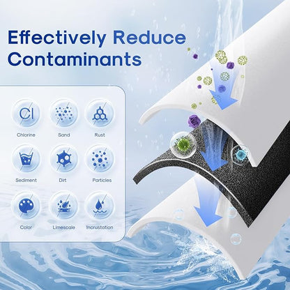 ICEPURE 5 Micron 20" x 4.5" Whole House Sediment and Carbon Water Filter Replacement Cartridge for AP810-2, SP-DD-5005-20BB, DGD-5005-20, FPMB5-20, P5-20BB, FP25B, SDG-45-2005, CMMF0520-45W1, 3PACK