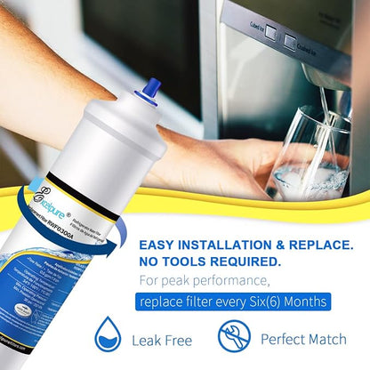 EXCELPURE RWF0300A Inline Water Filter, Replacement for GE® GXRTDR, Samsung DA29-10105J, Whirlpool WHKF-IMTO, IC-100A, 4378411RB, Samsung HAFEX/EXP, For Refrigerator, IceMaker, RVs, Marines, 4PACK