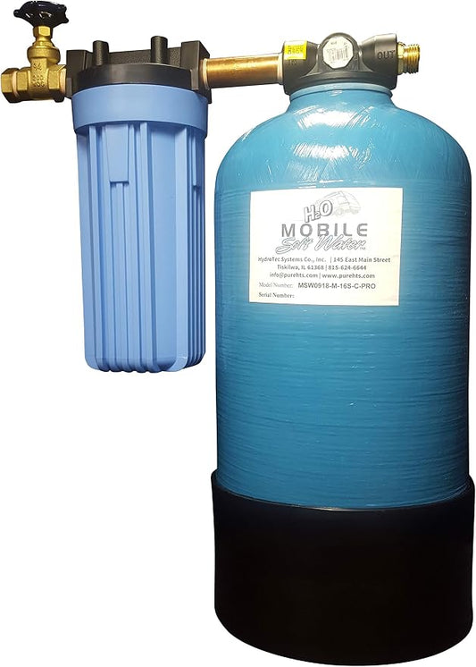 16,000gr Mobile-Soft-Water(TM) Pro-Model Portable Water Softener with Salt Caddy with Salt Sleeve