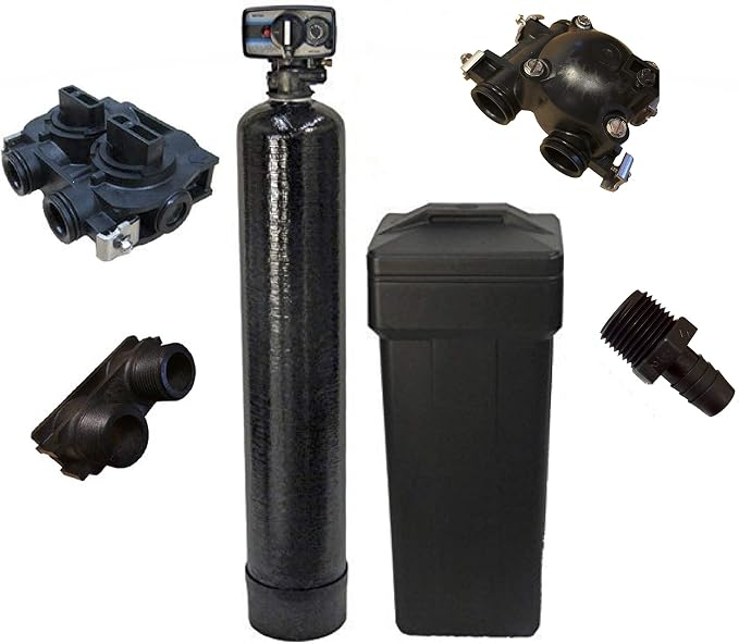 Mechanical Fleck 5600 Metered Water Softener With USA Tanks Ships Loaded (48,000 Grains, Fine Mesh Resin)