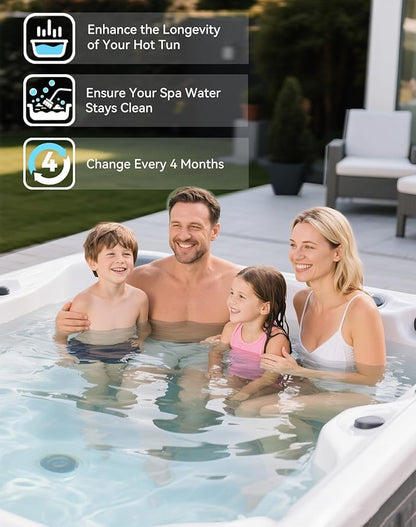 Salt System Cartridges - Hot Springs Cartridge Compatible with Freshwater Salt System Cartridge for Hot Tub and Spa Clubs, Each Lasts Up to 4 Months (2P)
