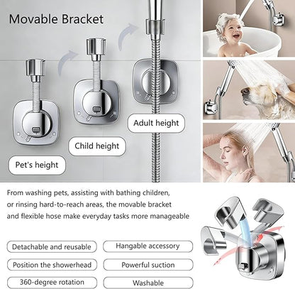 Filtered Shower Head with Handheld - High Pressure 6 Spray Modes Showerhead with Filters, Shower Head With Movable Bracket & 75" Anti-Burst Hose | 12 Replaceable Water Softener Filters for Hard Water