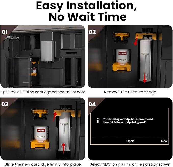 New Descaling Cartridge Compatible with GP DC 001 C Miele Descaling Cartridge | For CM75XX / CM77XX / CVA7840 / CVA7875 Miele Coffee Machines - Gentle & Effective Limescale Remover,Lasting 12 Months
