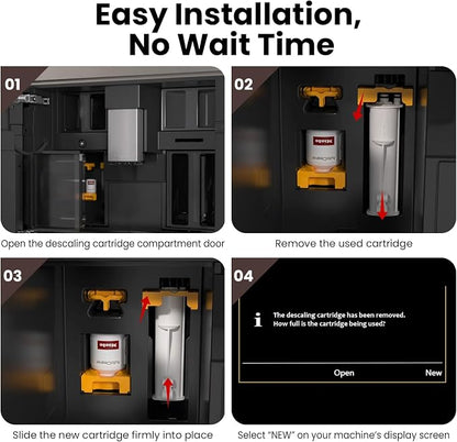 New Descaling Cartridge Compatible with GP DC 001 C Miele Descaling Cartridge | For CM75XX / CM77XX / CVA7840 / CVA7875 Miele Coffee Machines - Gentle & Effective Limescale Remover,Lasting 12 Months