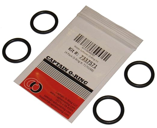 Water Softener O-Ring Seal Kit, 4-Pack (Part: 7337571, 7170288, STD302213, WS03X10025)