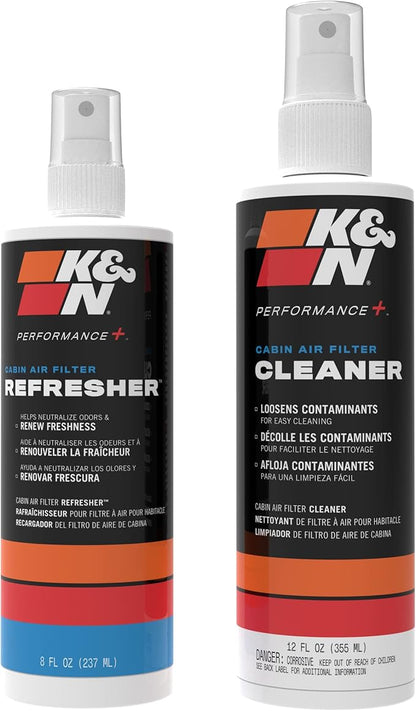K&N Cabin Filter Cleaning Kit: Spray Bottle Filter Cleaner and Refresher Kit; Restores Cabin Air Filter Performance; Service Kit-99-6000