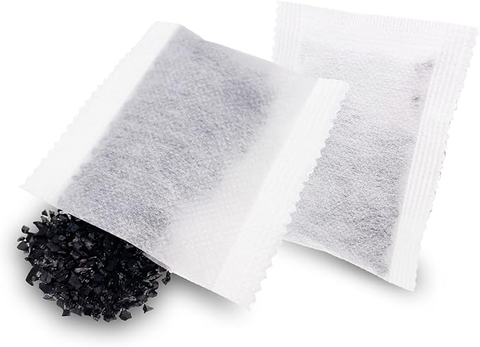 12 Pack Activated Charcoal Distiller Filters -Coconut Shell Activated Carbon Filter Sachets -Compatible with Megahome and other Countertop Distillers
