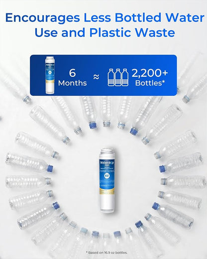 Waterdrop Plus GSWF Refrigerator Water Filter Replacement for GE® GSWF | Replacement for GE® GSWF Smart Water 238C2334P001, Kenmore® 46-9914, 9914,Certified NSF 401&53 Reduce lead and PFAS