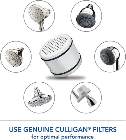 Culligan® Official Shower Filter Replacement WHR-140 Cartridge for Culligan Water Shower Filter Systems WHR-140, WSH-C125, ISH-100, HSH-C135, (Pack of 2)