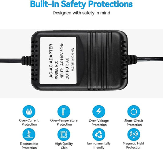 24V AC/AC Adapter Compatible with Aquasure Harmony AQT-56SE-SMBP AQT56SE-SM-3BP Water Softener Digital Meter Control Valve AP-HS-Head Mingway MWY-DH120-AC2400450 Power Supply Cord
