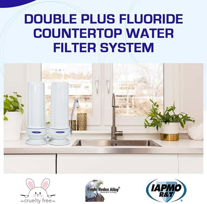 Crystal Quest Double Plus Fluoride Countertop Water Filter System