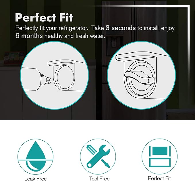ICEPURE PLUS 5231JA2006A NSF/ANSI 53&42 Certified Refrigerator Water Filter Replacement for LG LT600P, Kenmore 46-9990, 5231JA2006B, 5231JA2006E, LT600P-B, 469990, FML-2, LFX25975ST, LFX25960ST, 4PACK