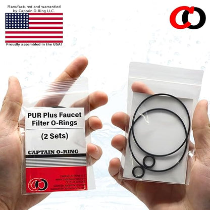 Captain O-Ring – Replacement O-Rings for PUR Plus Sink Faucet Filters (2 Sets)