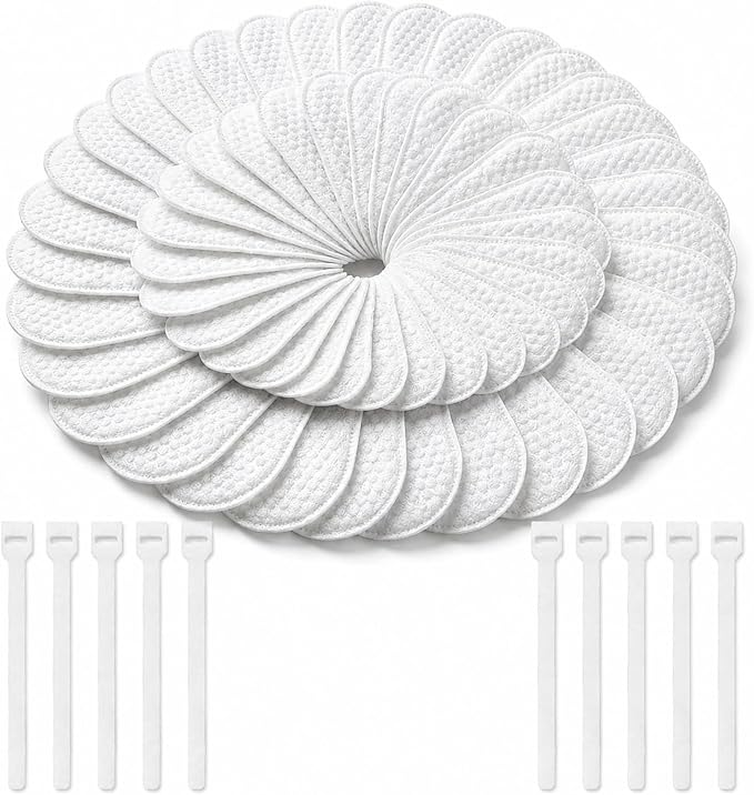 100Pcs Faucet Filter Bags for Kitchen Sink, Faucet Filter Cotton Bag for Water Sediment Reduction, Anti-Splash, Easy Installation