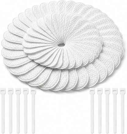 100Pcs Faucet Filter Bags for Kitchen Sink, Faucet Filter Cotton Bag for Water Sediment Reduction, Anti-Splash, Easy Installation