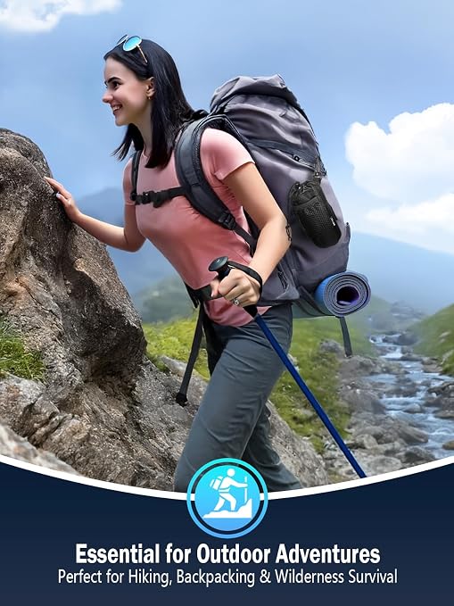 Electric Portable Water Filter for Camping, Hiking, Backpacking, Travel & Emergency Preparedness – Water Purifier for Outdoor Survival Gear – 6-Stage Filtration System with LED Light