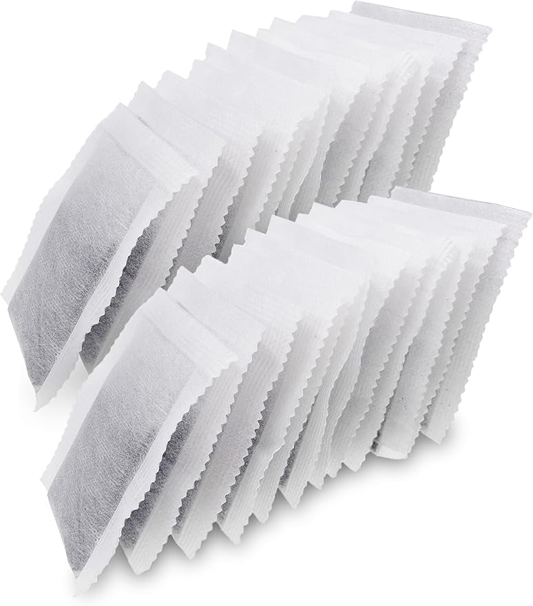 24 Pack Replacement Activated Charcoal Distiller Filters - Coconut Shell Activated Carbon Filter Sachets -Compatible with Megahome and other Countertop Distillers
