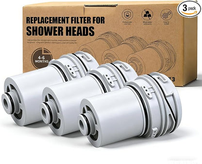 Filter Cartridge Compatible with Delta Clarifi 7RC100, 3-Pack | Fits Delta Clarifi 5SF100 & 7SF100 models. Tool-free cartridge reduces chlorine & sediment to refresh your shower water.