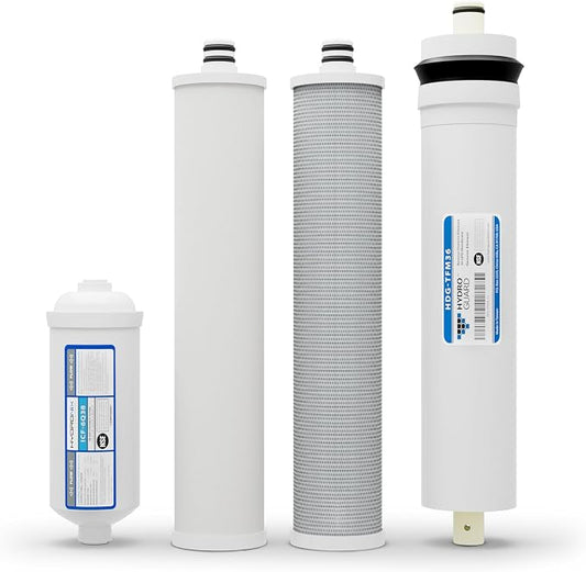 RO-CUL-4 Replacement Filter Set – Compatible with AC30 & AC15 Reverse Osmosis Systems – 4-Stage RO Filter Kit – Sediment & Carbon Filtration – Improves Taste & Odor