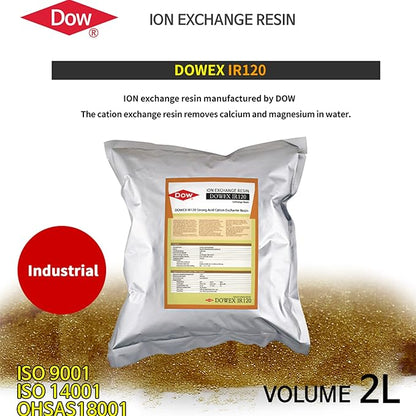 FilterTech DOW Water Softener Resin Replacement 100percent Ion IR120 2L Industrial White SC0074000004 0