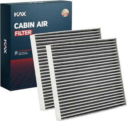 KAX HEPA Cabin Air Filter with Activated Carbon, CF11671 Replacement for RAM 1500 2016-2026, Ram 2500 2016-2025, Mazda CX-7 2007-2012, 3500 2016-2025, Wagoneer, Passenger Compartment Air Filter, 2Pcs