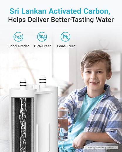 AQUA CREST AQF-FF29 Replacement for Frigidaire® WF2CB® Water Filter, 2 Pack | Frigidaire® & Electrolux® Refrigerator Water Filter, replacement for PureSource2®, NGFC 2000, FC100, Kenmore 9916