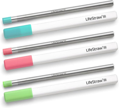 LifeStraw Sip – Reusable Stainless Steel Water Filter Drinking Straw