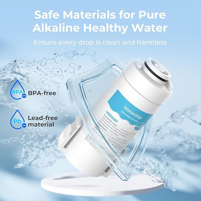 Waterdrop WD-EDFA Alkaline Filters Replacement for Waterdrop Electric Pitcher 𝐖𝐃-𝐄𝐃𝟎𝟏/𝐄𝐃𝟎𝟐/𝐄𝐃𝟎𝟒/𝐄𝐃𝟎𝟏𝐀/𝐄𝐃𝐂𝟎𝟏, Improve PH, 3 Months or 200 Gallons, 3 Filters