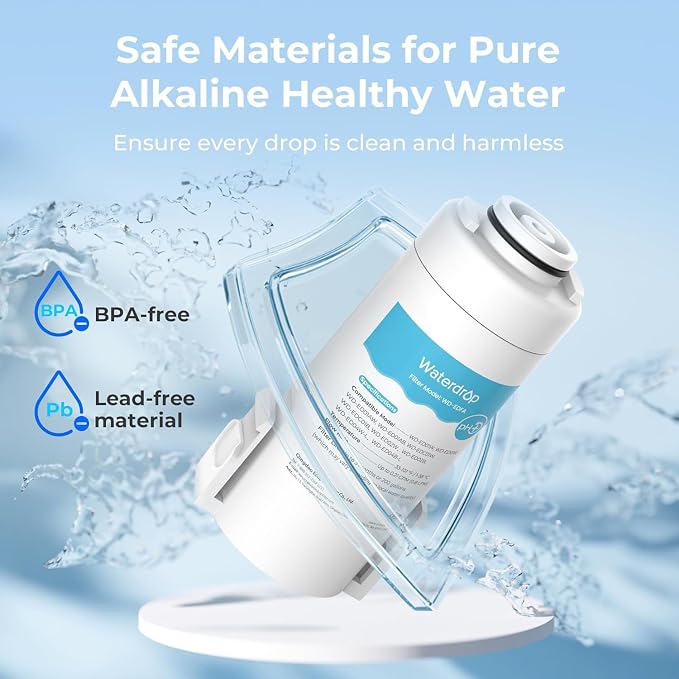 Waterdrop EDFA Alkaline Water Filter Replacement for ED01AW/ED01AB, 1 Pack | For Waterdrop ED01/ED02/ED04 Rechargeable Electric Pitchers, Improves pH, Lasts 3 Months or 200 Gallons