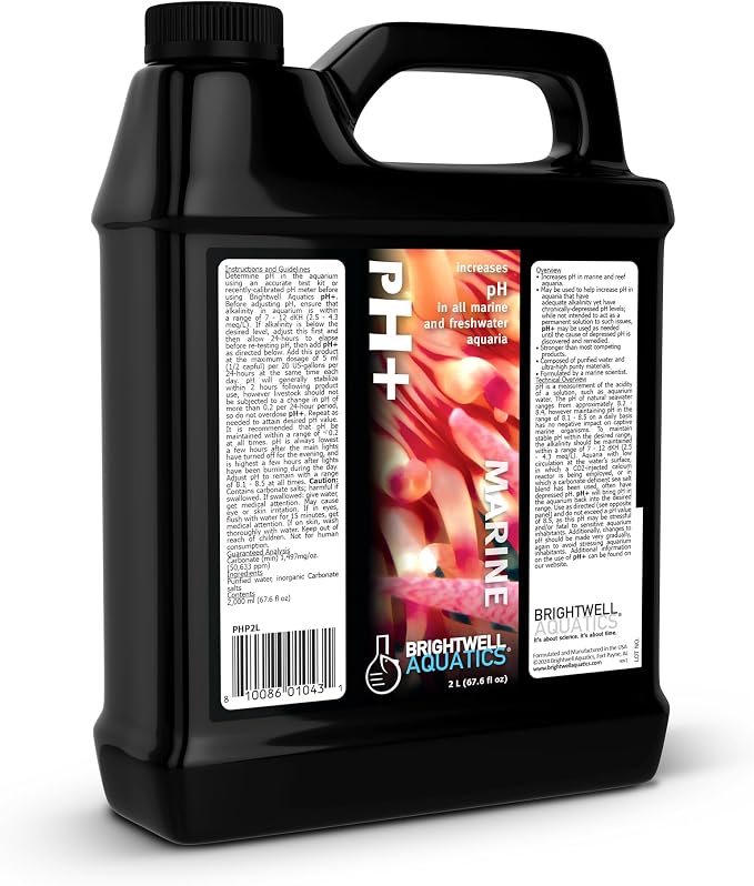 Brightwell Aquatics pH+ Alkalinity Booster for Reef Aquariums, 2L
