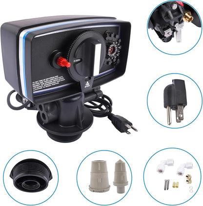 5600 Water Softener Timer,110V 12 Day Timer Control Valve for Water Filter Softener Resin Tanks 9''-11'' Diameter,Water Softener Control Valve Automatic Operating Mode 3w