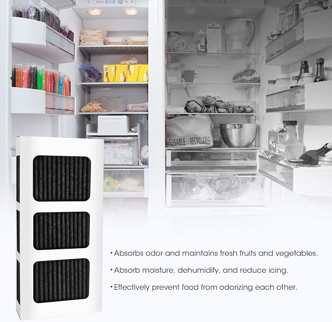 GLACIER FRESH Refrigerator Air Filter, Compatible with PAULTRA2(4 Pack) | Pureair Ultra 2, Pure Air Ultra 2, Pureair Ultra ii, Electrolux 242047805, 5303918847, EAP12364179