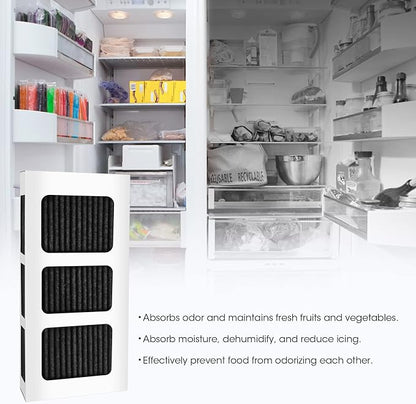 GLACIER FRESH Refrigerator Air Filter, Compatible with PAULTRA2(4 Pack) | Pureair Ultra 2, Pure Air Ultra 2, Pureair Ultra ii, Electrolux 242047805, 5303918847, EAP12364179