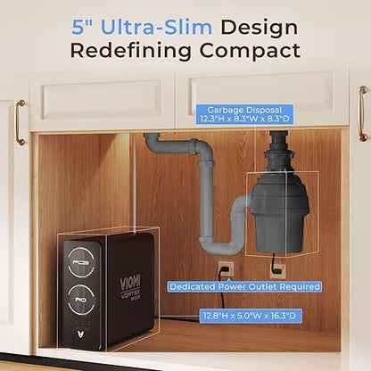 VIOMI V8 Pro 800GPD Reverse Osmosis System, 9 Stage Tankless Under Sink RO Water Filter, NSF/ANSI 372 & 58 Certified, 3:1 Pure to Drain, Reduce PFOA/PFOS, Smart LCD Faucet, Incl. 1 Extra Filter