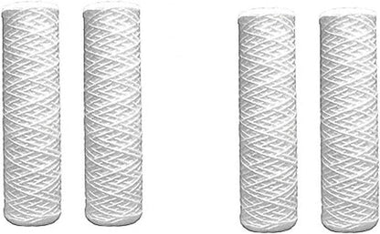 CFS – 4 Pack Universal String Wound Sediment Water Filter Cartridges Compatible with American Plumber W30W Models – Remove Bad Taste & Odor – Whole House Replacement Filter Cartridge – 5 Micron