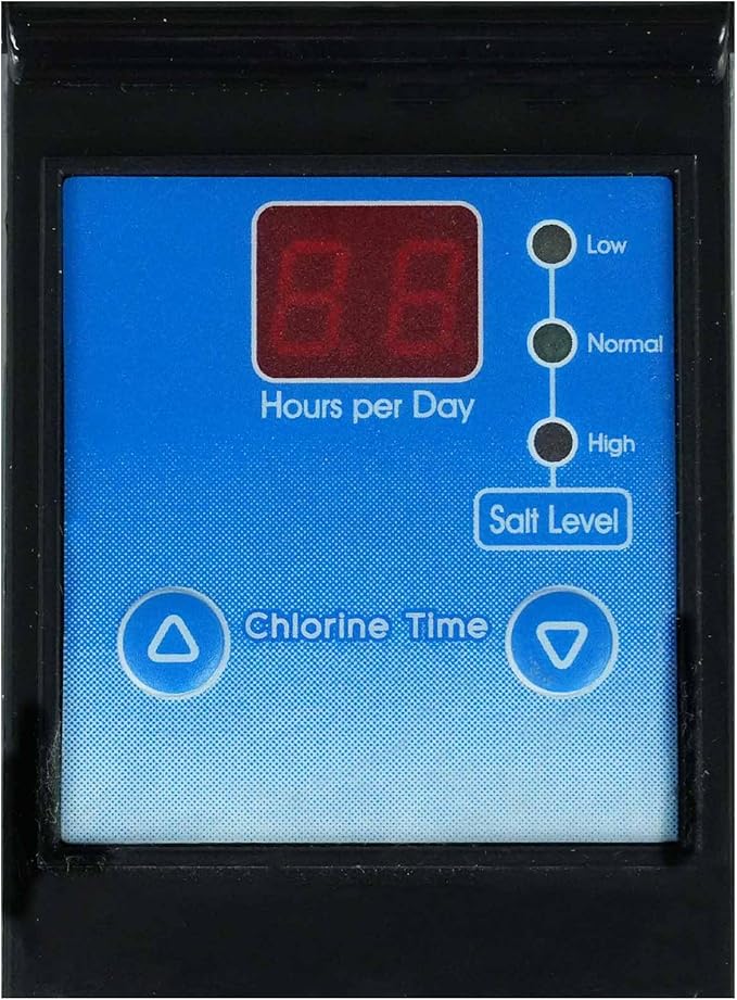 Solaxx Saltron Retro Salt Chlorine Generator | USA-Made | Above Ground Pool | Saltwater pool system for 20,000 gallons max, with built-in timer, self-cleaning operation, and effortless installation