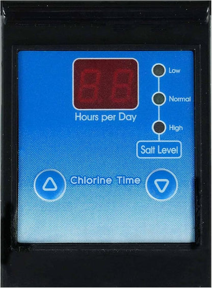 Solaxx Saltron Retro Salt Chlorine Generator | USA-Made | Above Ground Pool | Saltwater pool system for 20,000 gallons max, with built-in timer, self-cleaning operation, and effortless installation