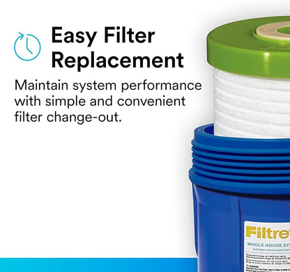 Filtrete Large Capacity Whole House Grooved Replacement Water Filter 4WH-HDGR-F01, for use with 3WH-HD-S01 System (Pack of 2)